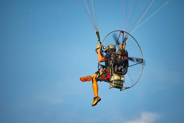 Vuelo en paramotor