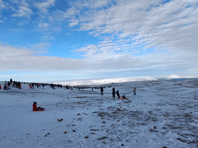 nieve sobre Serra de Estrela
