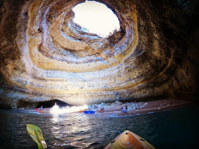 En las cueva de Benagil