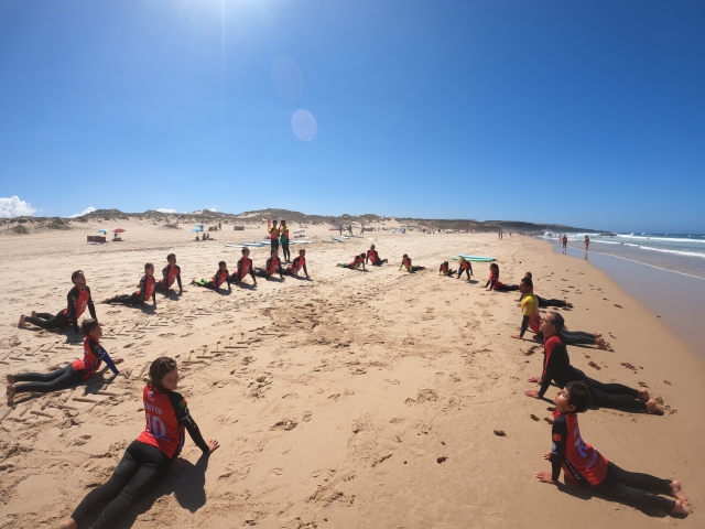 Calentamiento de surf