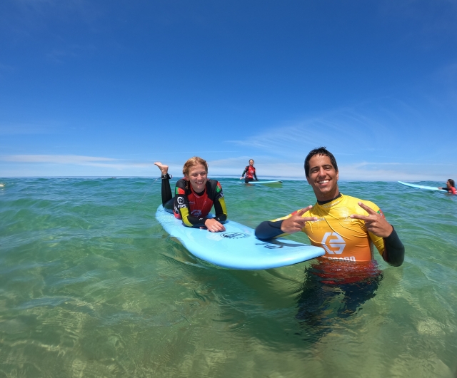 Aprendiendo a surfear