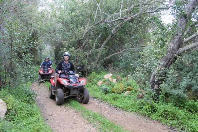 Recorriendo el campo del Algarve