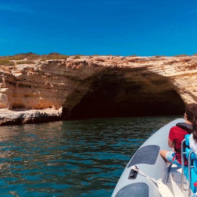 Llegando a las cueva