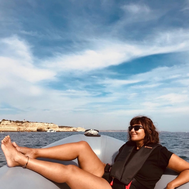 Tomando un poco el sol