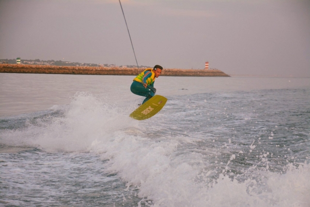 Sesión de wakeboard