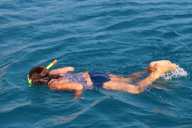 Snorkel en la zona sin porfundidad