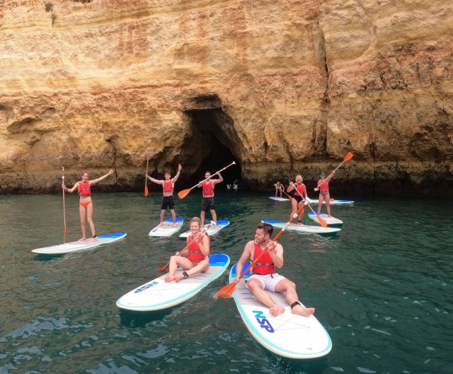 Paddle board con amigos