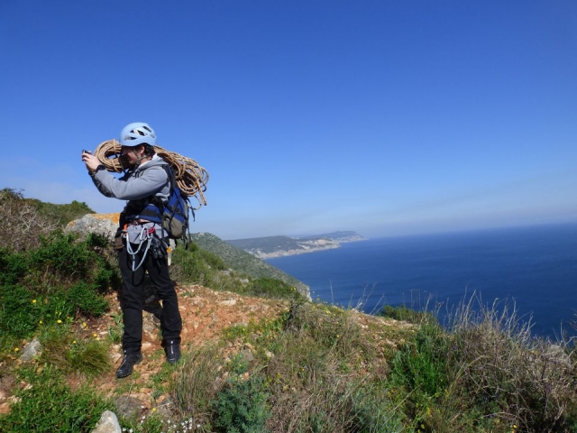 Rappel en Satuario do Cabo Espichel