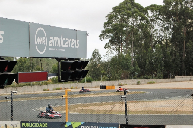 En la curva del circuito