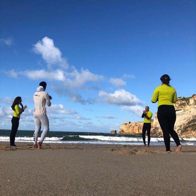 Un día perfecto para ensayar posturas antes de la aventura