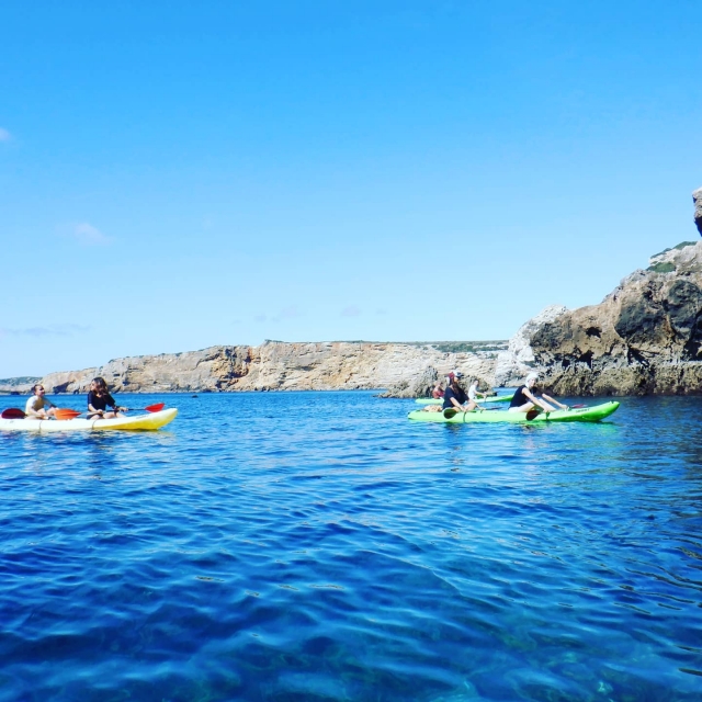Explorando el cañón de Grottos