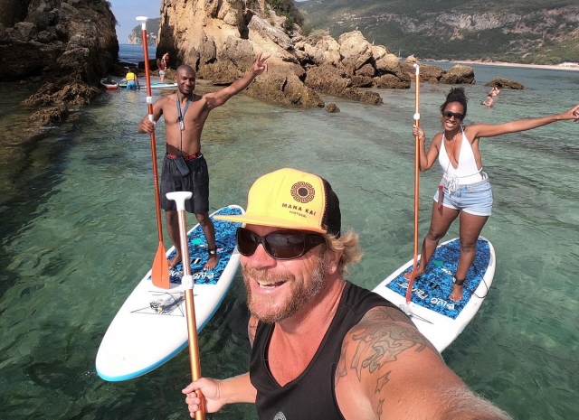 Selfie con el instructor de SUP