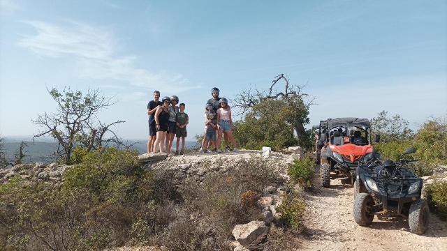 Disfrutando de las panorámicas de las rutas
