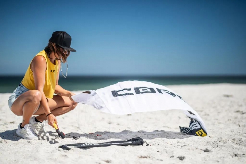 Puesta a punto del material de kitesurf