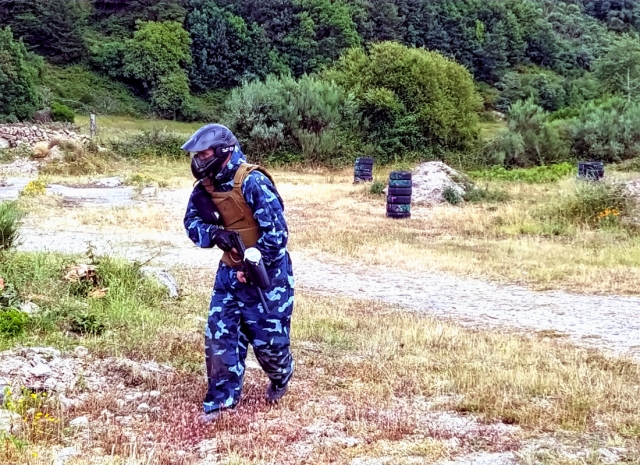 Corriendo por el campo de batalla de gotcha