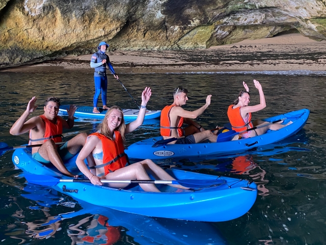 Kayaks biplaza en Lagoa