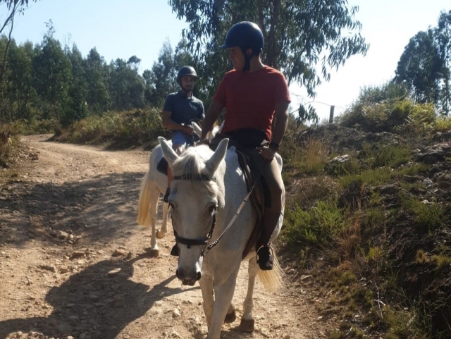 Paseo a caballo en pareja