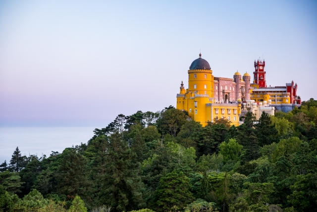 Palacio rodeado de naturaleza