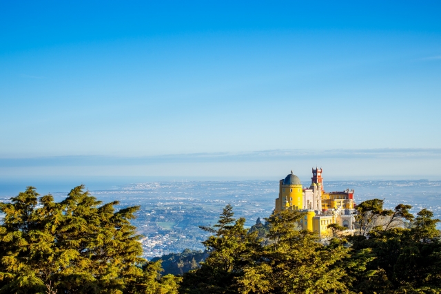Vistas con el Palacio da Pena de fondo
