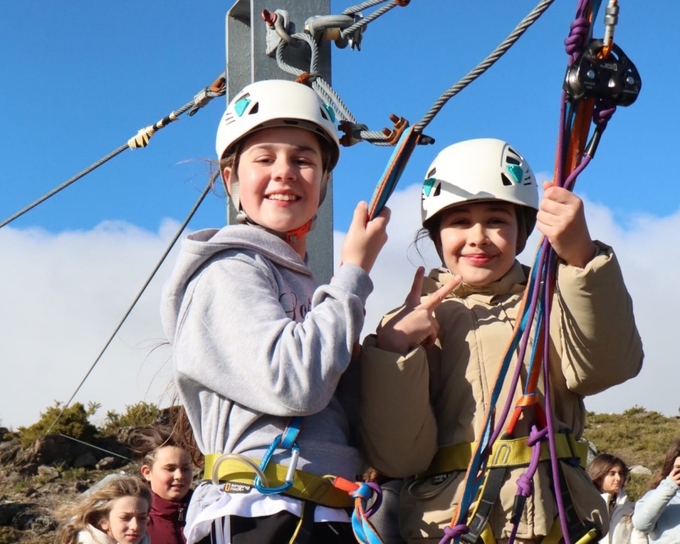 Listas para el descenso del tobogán 