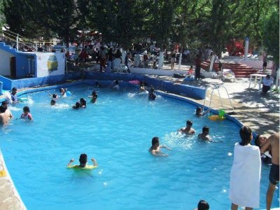 Entrance to water park in Parras de la Fuente