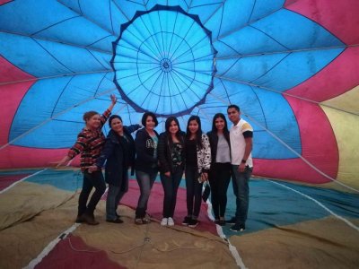 Vuelo compartido en globo en Valle de Guadalupe