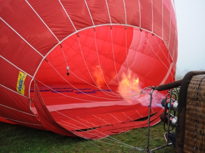 Gemeinsame Ballonfahrt über Tlaxco