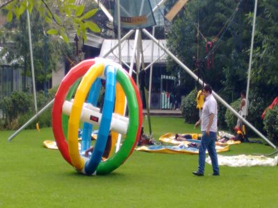 Rolling box, Zorb Sphere and 2 Bumper balls CDMX 5H