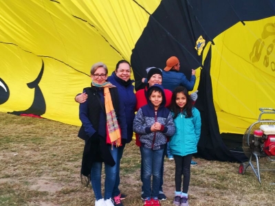 Balloon flight for groups in Teotihuacán