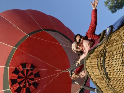 Private balloon, accommodation, dinner Teotihuacán
