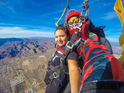 Tandem jump with photos and HD video in San Carlos