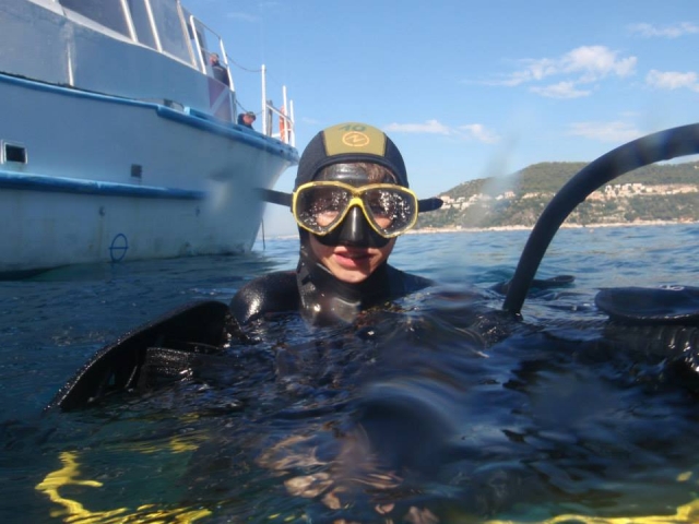  Fin de la sesión de buceo 