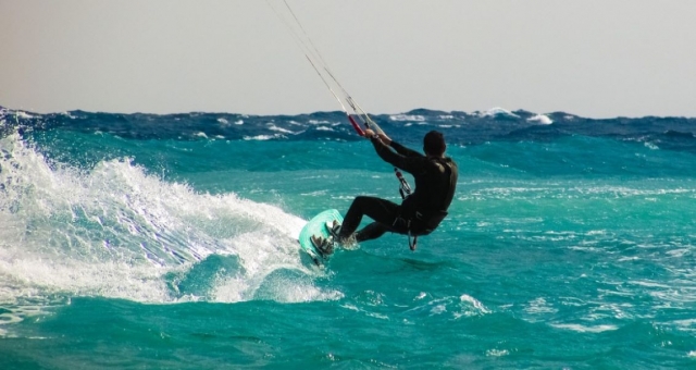  Máxima concentración duranle las clases de kitesurf 