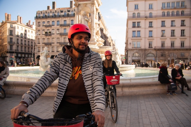  Paseo urbano guiado en bicicleta por Lyon 