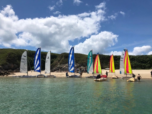  Salida para un viaje en velero en Morbihan 