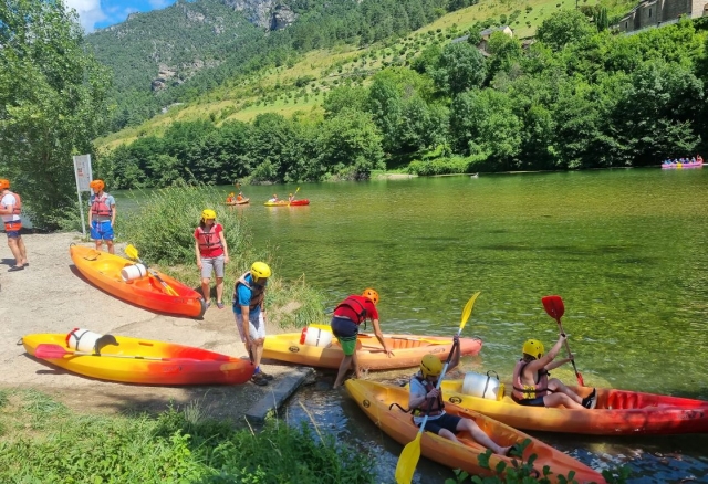 Inicio de nuestra escapada en kayak en las Gargantas del Tarn 