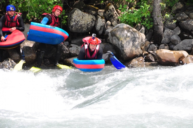  Inicio del descenso en hidrospeed 
