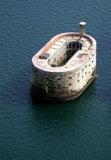 Fort Boyard visto desde el cielo 