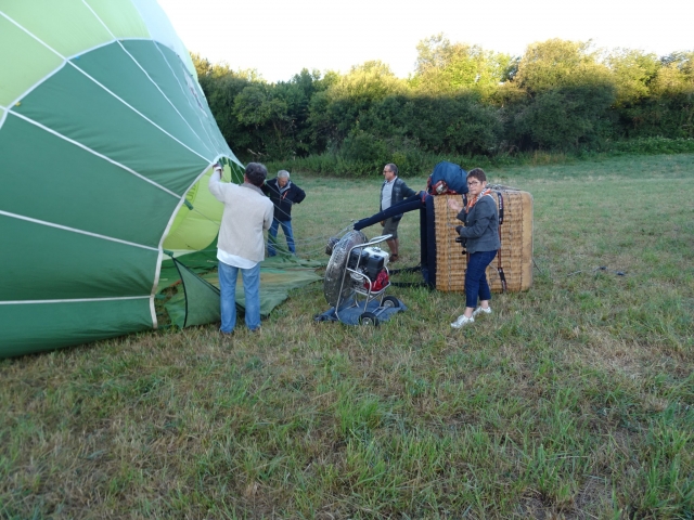  Antes de la salida para el vuelo en globo 