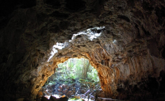 Sesión de espeleología