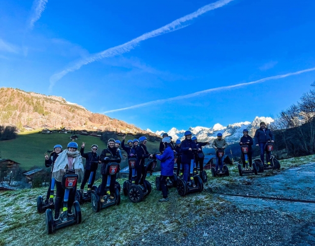 Segway por los pequeños senderos que rodean Annecy 