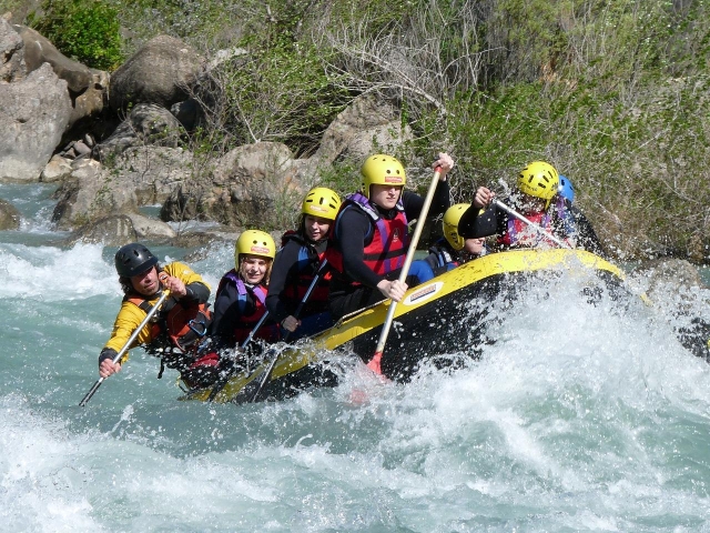 Rafting con amigos