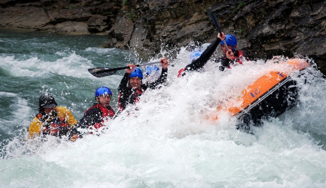 Rafting en la Nive