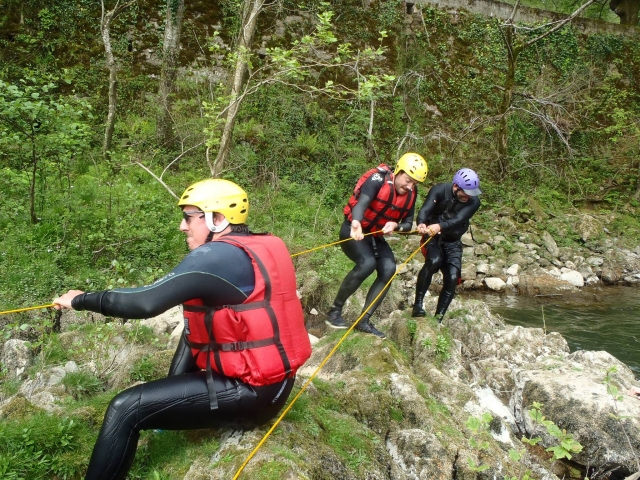 Rappel por el Nive