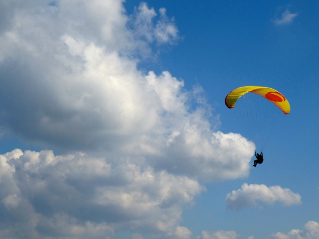  Vuelo sobre la región parisina en parapenle 