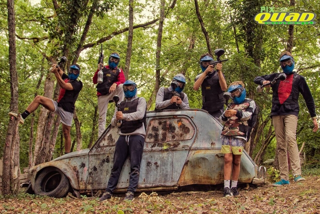  Equipo listo para la partida de gotcha 