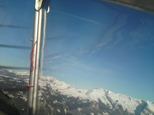  los Alpes a unos 3000 m. 
