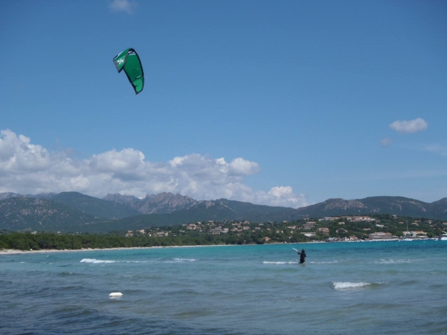 Kitesurf en Córcega 