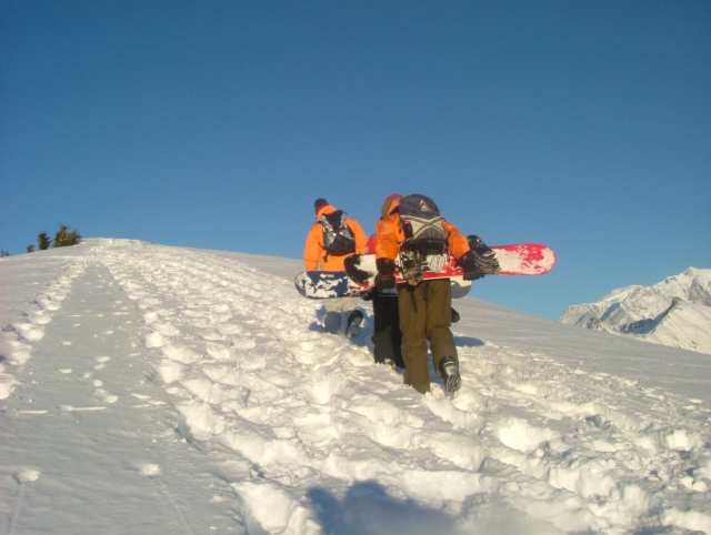  Snowboard fuera de pista Megeve 