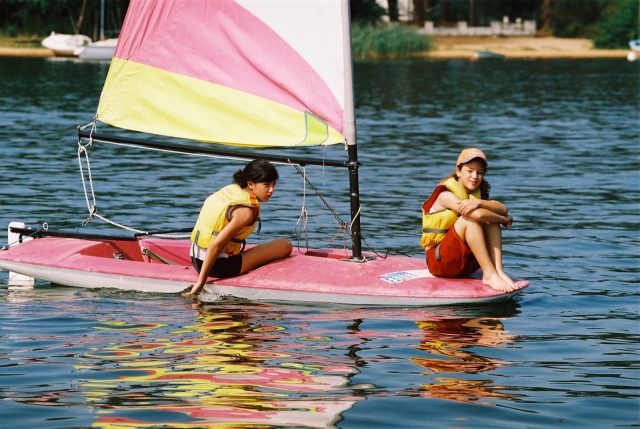 Aprender a navegar en un lago 